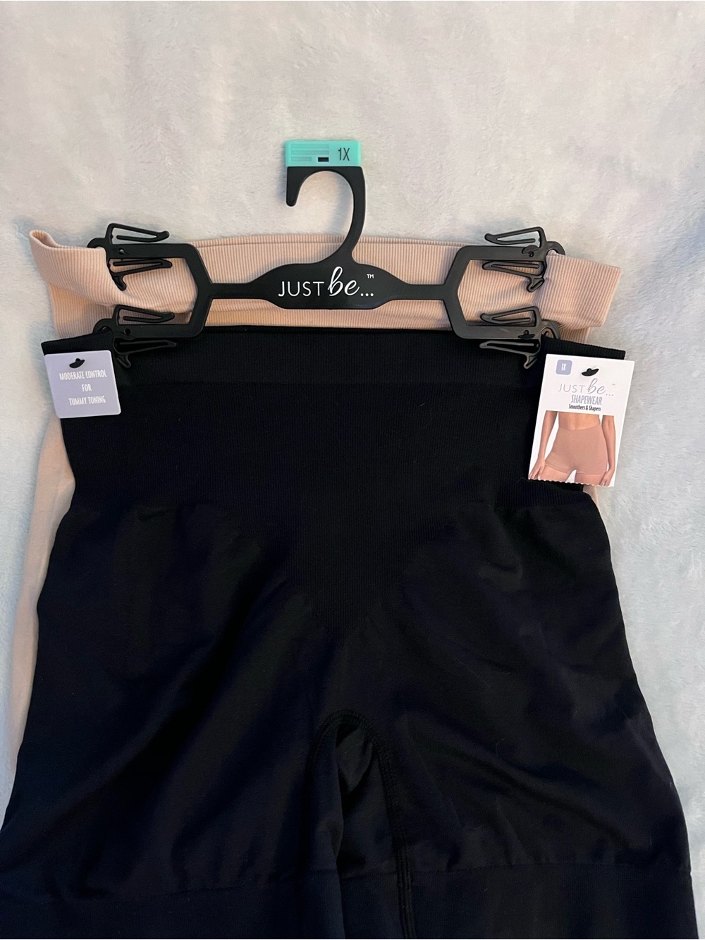 Just Be Black & Nude Seamless Shaping Shorts